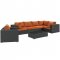 Sojourn Outdoor Patio 7Pc Sectional Set EEI-1878 by Modway