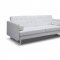 Giovanni Sofa Bed in White Faux Leather by Whiteline