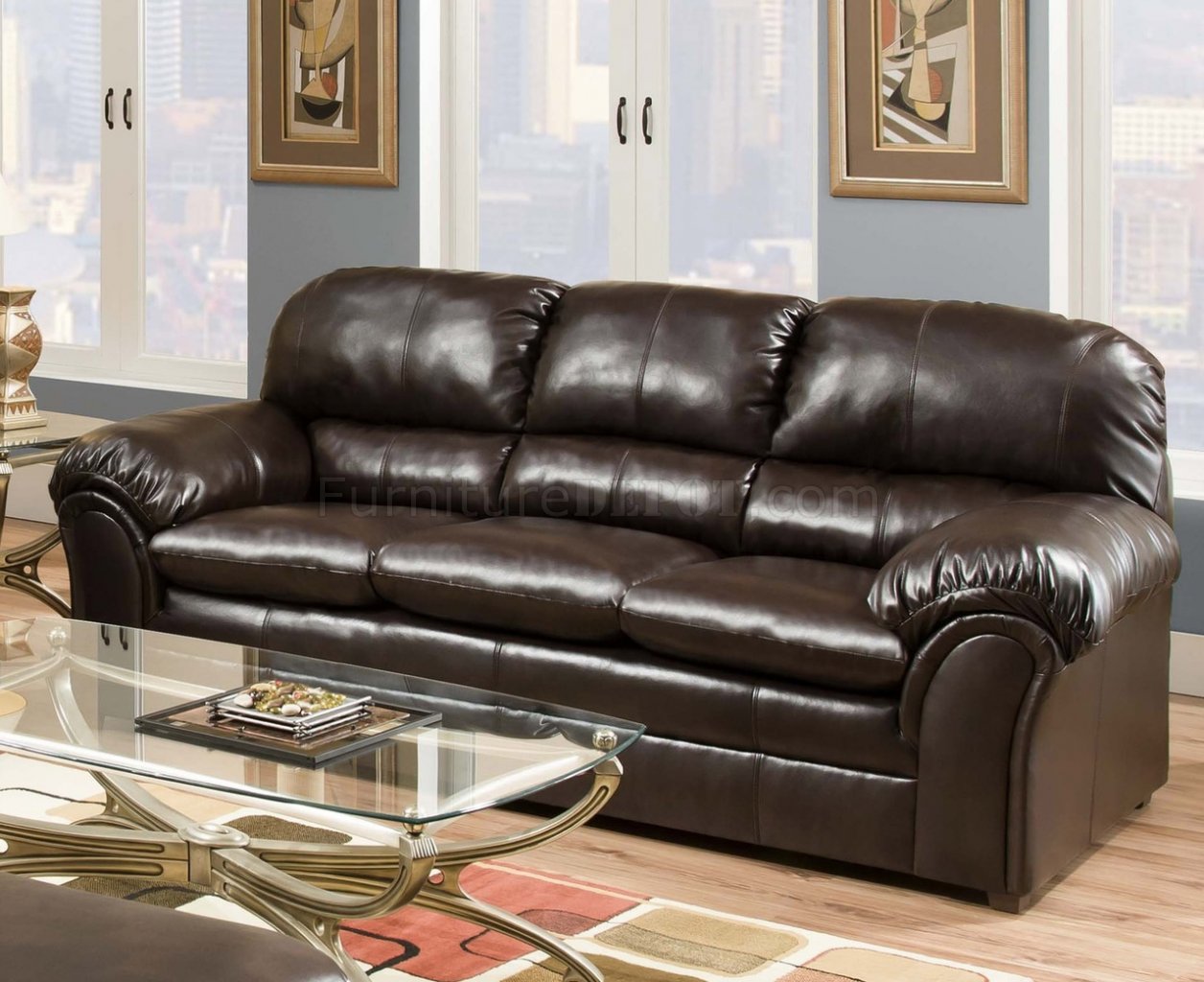 amalfi bonded leather sofa loveseat set