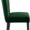 Shelby Dining Chair 725 Set of 2 Green Velvet Fabric by Meridian