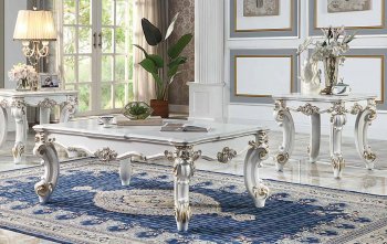 Vendome II Coffee Table LV01332 Antique Pearl by Acme w/Options [AMCT-LV01332 Vendome II]