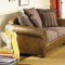 Copper Tone Chenille Traditional Living Room Sofa w/Options