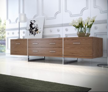 MD213-WAL Allen Media Cabinet by Modloft in Walnut [MLTV-MD213-WAL Allen]