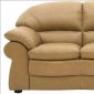 Camel Full Leather Modern Living Room Sofa & Loveseat Set