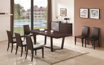 Class Dining Table in Dark Oak by J&M w/Options [JMDS-Class-Colibri]