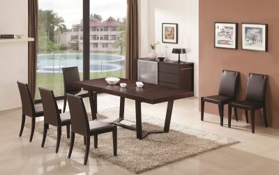 Class Dining Table in Dark Oak by J&M w/Options