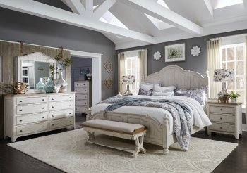 Farmhouse Reimagined Bedroom 652-BR-QPS 5Pc Set White by Liberty [LFBS-652-BR-QPS-Farmhouse Reimag]