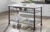 Freyja Kitchen Island 98941 by Acme w/White Cultured Marble Top