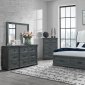 Rowan Bedroom in Gray by Global w/Storage Bed & Options