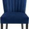 Shelby Dining Chair 725 Set of 2 Navy Velvet Fabric by Meridian