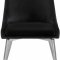 Karina Dining Chair 784 Set of 2 Black Velvet Fabric by Meridian