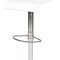 White Finish Modern Bar Set w/Ajustable Height Barstool