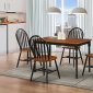 D420 Dining Set 5Pc in Cherry & Black w/Options