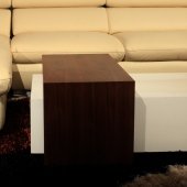 Bench Coffee Table by Beverly Hills in Walnut & Hi-Gloss White