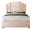 Hugo Bed in Pink Velvet Fabric by Meridian