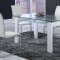 D648DT Dining Set 5Pc by Global w/D490DC White Chairs