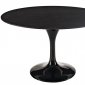 Lippa 48" Marble Table in Black by Modway