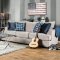 Navan SM1222 Sofa in Beige Velvet w/Options