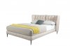 Claire Upholstered Bed in Blush Full Leather by Beverly Hills