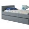 Duette Twin Bed w/Trundle in Gray Leatherette by Casabianca