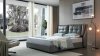 1806 Bed in Gray Leather by ESF w/Storage