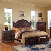 20500 Vevila Bedroom in Cherry by Acme w/Optional Case Goods