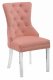 Casanova Dining Chair Set of 2 in Pink Velvet