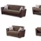 Toronto Sofa Bed in Brown Fabric by Empire w/Options