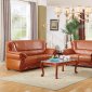 Bella 632 Sofa in Cognac Bonded Leather w/Optional Items