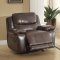 Allenwood Motion Sofa 8429 in Dark Brown - Homelegance w/Options