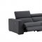 Picasso Power Motion Sofa Silver Blue Leather by J&M w/Options