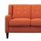 Roweena Sofa & Loveseat Set 1218RN in Orange Fabric -Homelegance