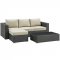 Sojourn Outdoor Patio 3Pc Sectional Set EEI-1889 by Modway