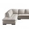 ML157 U-Shaped Sectional Sofa in Smoke Leather by Beverly Hills