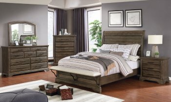 Gilbert Bedroom CM7894F in Light Walnut & Beige w/Options [FABS-CM7894F-Gilbert]