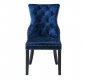 D2105DC Dining Chair Set of 4 in Dark Blue Fabric by Global