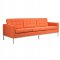 Florence Sofa FS90ORT - Orange Twill Wool - LeisureMod w/Options