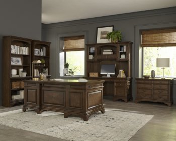 Hartshill Office Desk 881281 Burnished Oak by Coaster w/Options [CROD-881281 Hartshill]