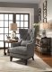 Adriano 1217F1S Accent Chair in Dark Grey Fabric by Homelegance