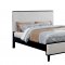 Lennart CM7387BK 5Pc Bedroom Set in Black w/Fabric Headboard