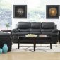 Wilton Sofa & Loveseat in Black Leather Match w/Options