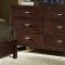 Cherry Finish Contemporary Bedroom w/Optional Items