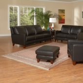 7092 Burbank Sofa & Loveseat by Leather Italia w/Options