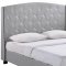 Lydia Bed in Gray Fabric by Modway