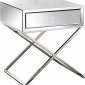 Lynn Side Table 819 in Mirrored Finish by Meridian