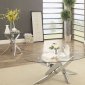 Laila Coffee & 2 End Table Set CM4241 in Chrome w/Options