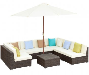 Monterey Outdoor Patio Sectional Sofa Set by Modway [MWOUT-Monterey Sectional]