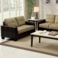 CM6598 Laverne Sofa & Loveseat Set in Fabric & Leatherette