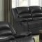 4171 Reclining Sofa in Black Bonded Leather w/Options