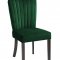 Shelby Dining Chair 725 Set of 2 Green Velvet Fabric by Meridian